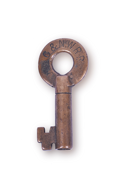 102 - Chicago and Northwestern / C&NW Railroad Bohannan Switch Key thumbnail