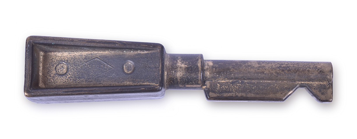 109 - Brass Aroura Railroad Locomotive Reverser Handle thumbnail