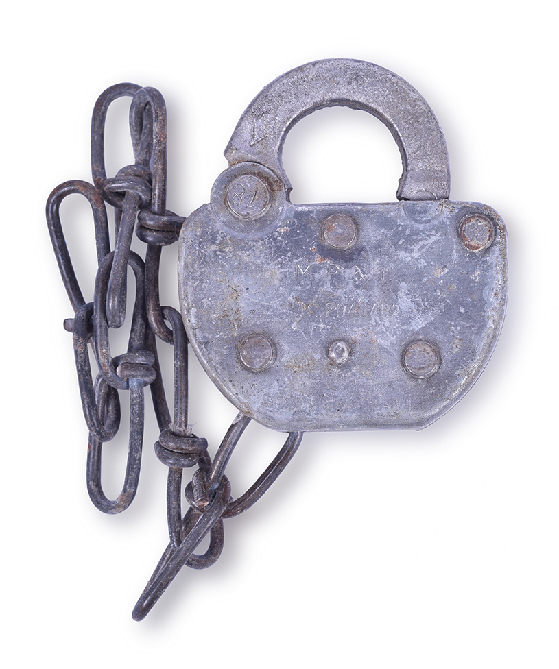 112 - Minneapolis Power and Light Adlake Railroad Switch Lock thumbnail