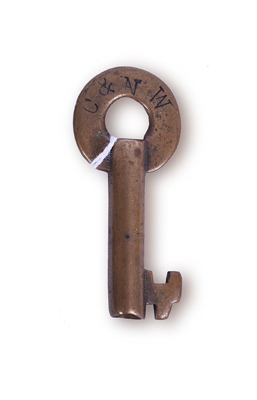 123 - Chicago & Northwestern Railroad / C&NW Slaymaker Key thumbnail