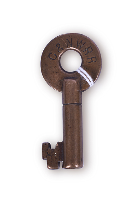 125 - Chicago and Northwestern / C&NW Railroad Bohannan Switch Key thumbnail
