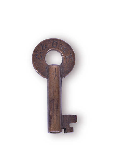 131 - Chesapeake & Ohio Railway Brass Key thumbnail