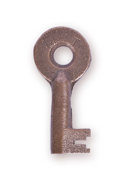 136 - Belt Railway Adlake Railroad Key w/ Serial Number thumbnail