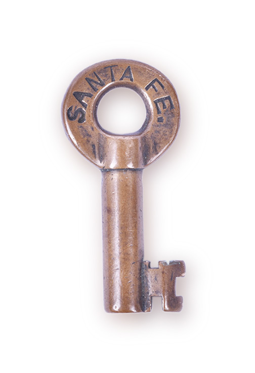 139 - Santa Fe A&W Railroad Switch Key w/ Serial Number thumbnail