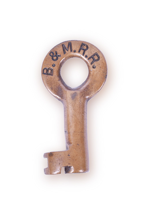 140 - Boston & Maine Railroad Brass Key thumbnail
