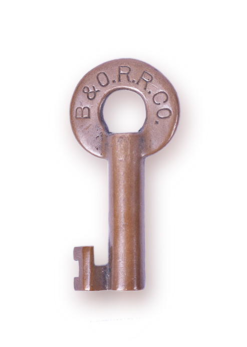142 - Baltimore & Ohio Railroad Slaymaker Switch Key thumbnail