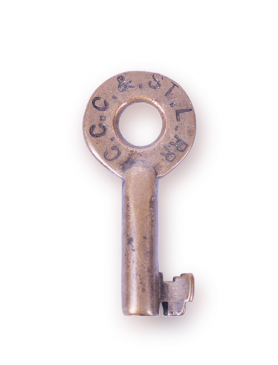 146 - Cleveland Cincinnati Chicago & St. Louis Railroad A&W Switch Key thumbnail
