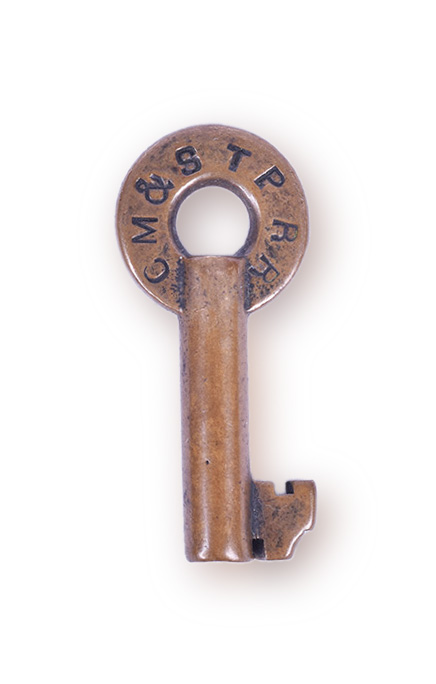 148 - Chicago, Milwaukee & St. Paul Pacific Railroad (Milwaukee Road) Loeffel Holtz Key thumbnail