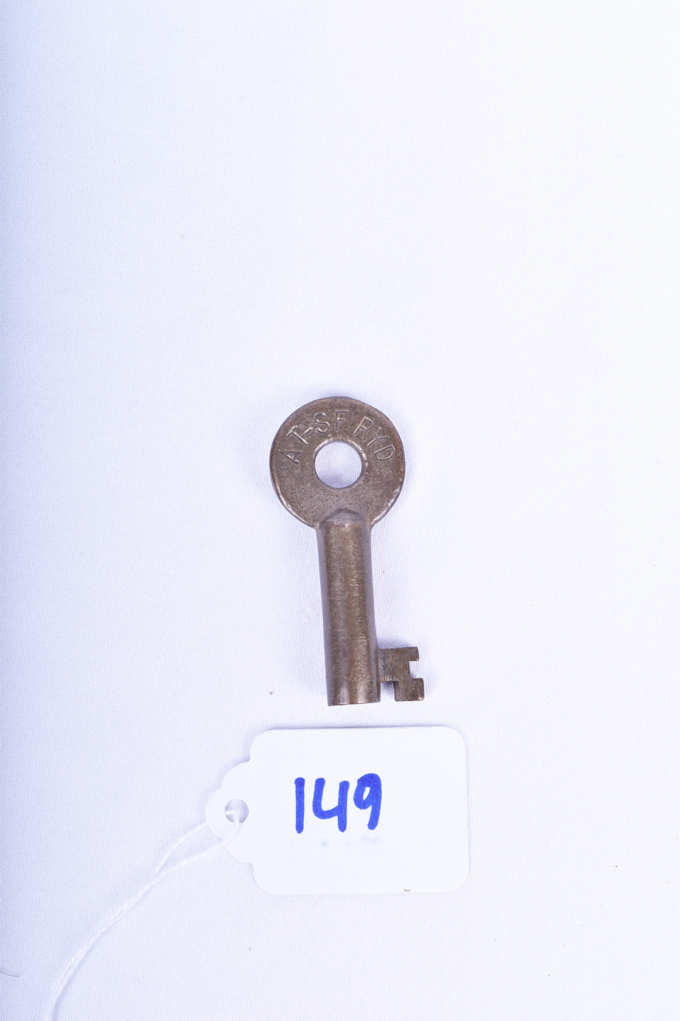 149 - Santa Fe Railroad Key. Stamped with AT-SF RYD thumbnail