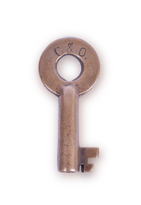 157 - Chesapeake & Ohio Railroad Adlake Key w/ Serial Number thumbnail