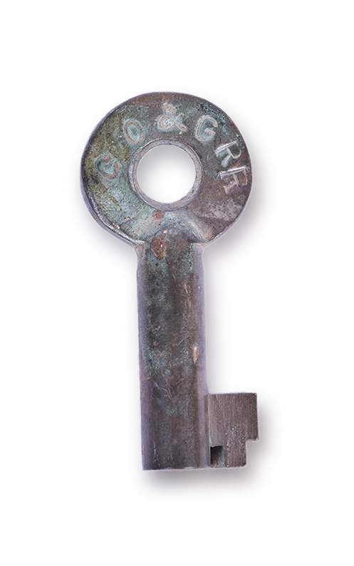 165 - Choctaw, Oklahoma and Gulf A&W Car Key thumbnail