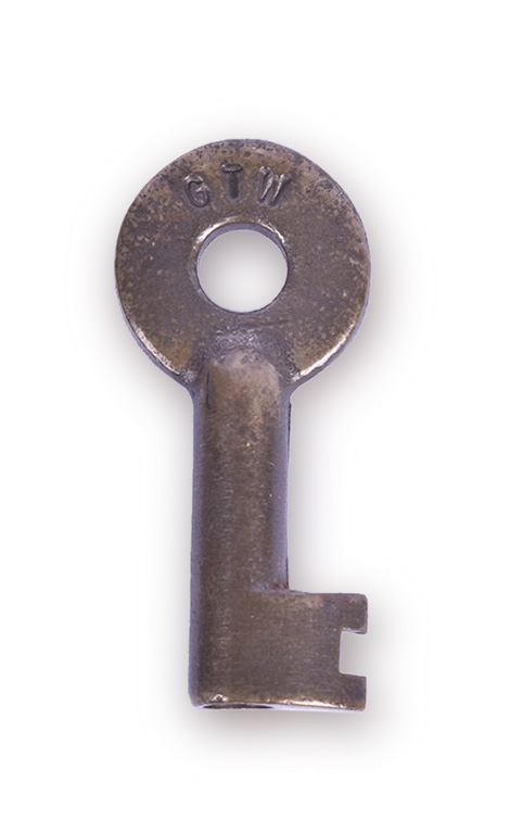 181 - Grand Trunk Western Railroad Brass Key thumbnail