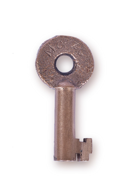 205 - Missouri Pacific Railroad Brass Key w/ Serial Number thumbnail