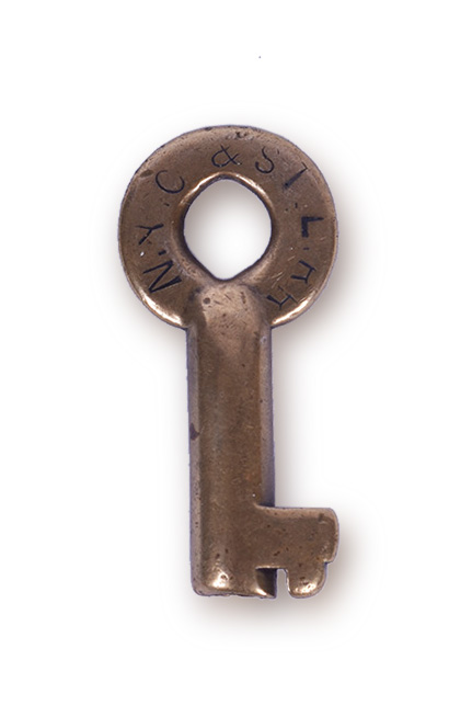 212 - New York , Chicago & St. Louis Railroad (Nickel Plate) Brass Switch Key thumbnail