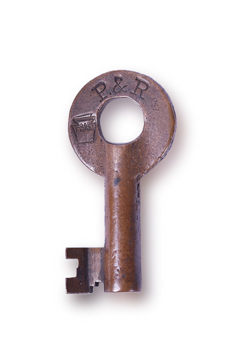 220 - Philadelphia & Reading Railroad Key w/ Serial Number thumbnail