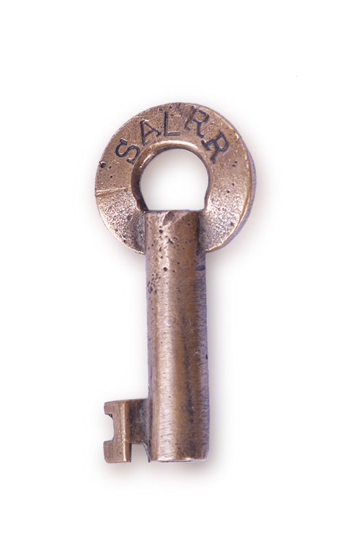 225 - Seaboard Airline Railway Brass Key w/ Serial Number thumbnail
