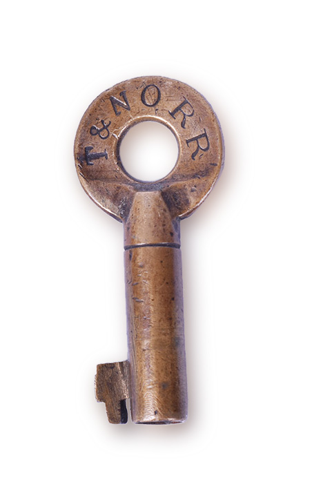 228 - Texas & New Orleans Railroad Switch Key - Single Ring thumbnail