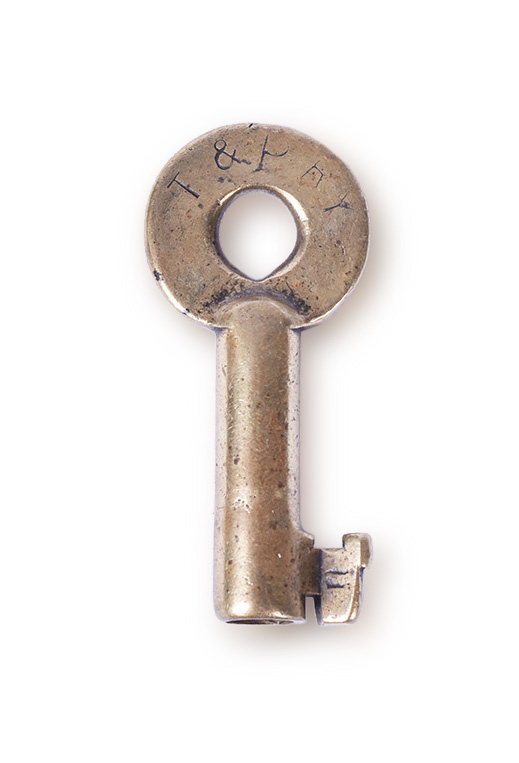 232 - Texas & Pacific Railroad Adlake Key w/ Serial Number thumbnail