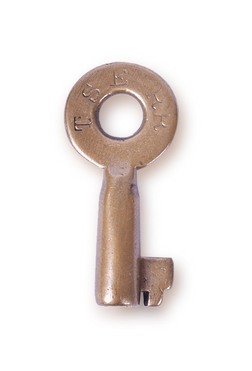 234 - Texas South-Eastern Railroad Handlan Buck Taper Barrel Key - Serial Number 53 thumbnail
