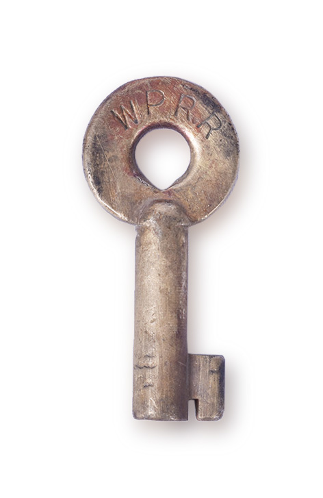 239 - Western Pacific Railroad Adlake Switch Key w/ Serial Number thumbnail