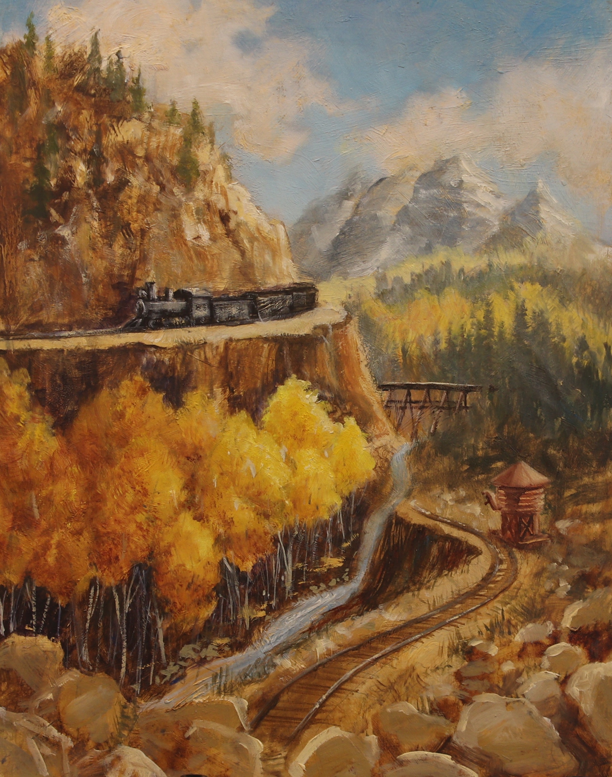 333 - Over the Bridge - Original Color Study thumbnail