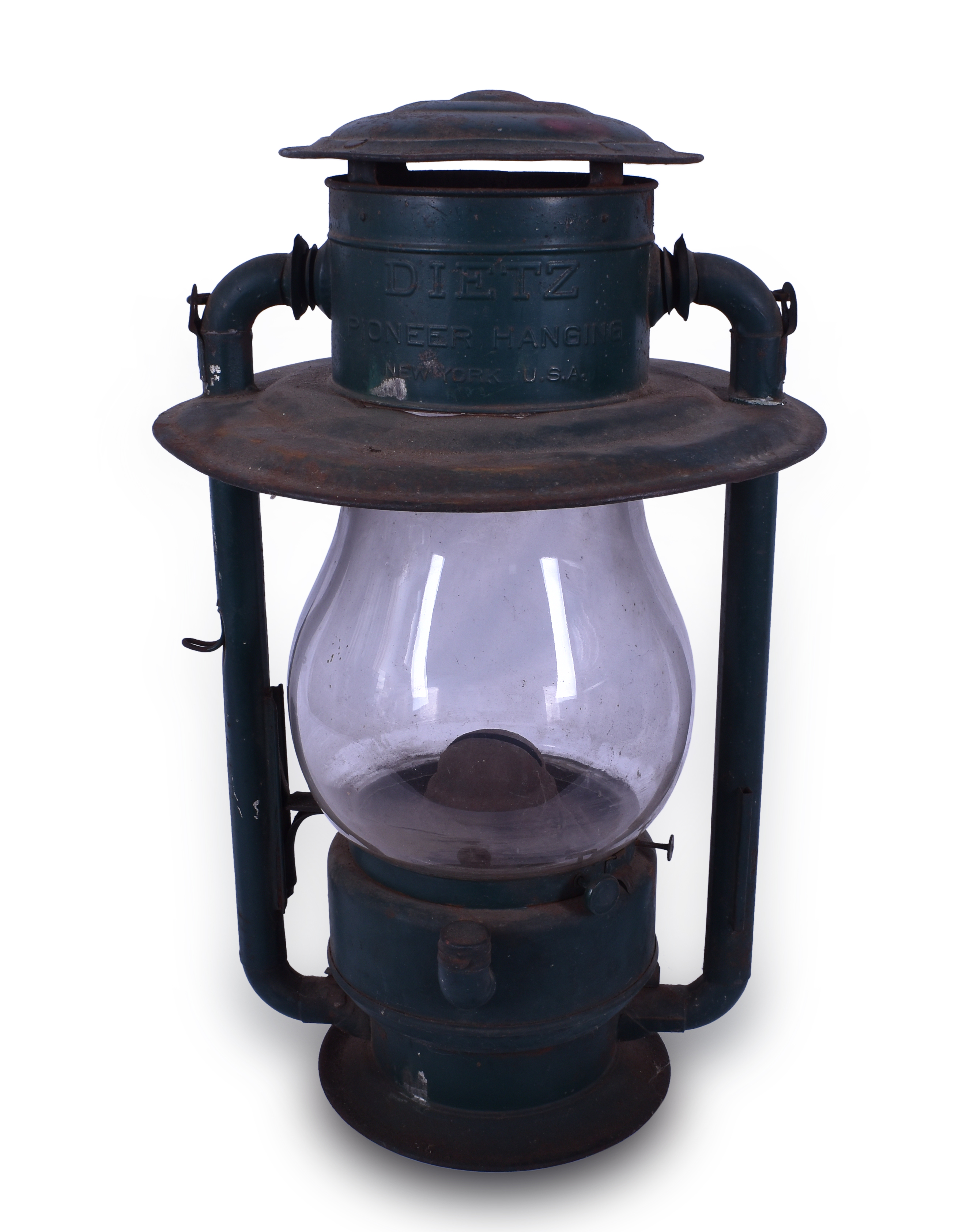 36 - Dietz Pioneer Large Railroad Station Hanging Lantern w/ Bale thumbnail