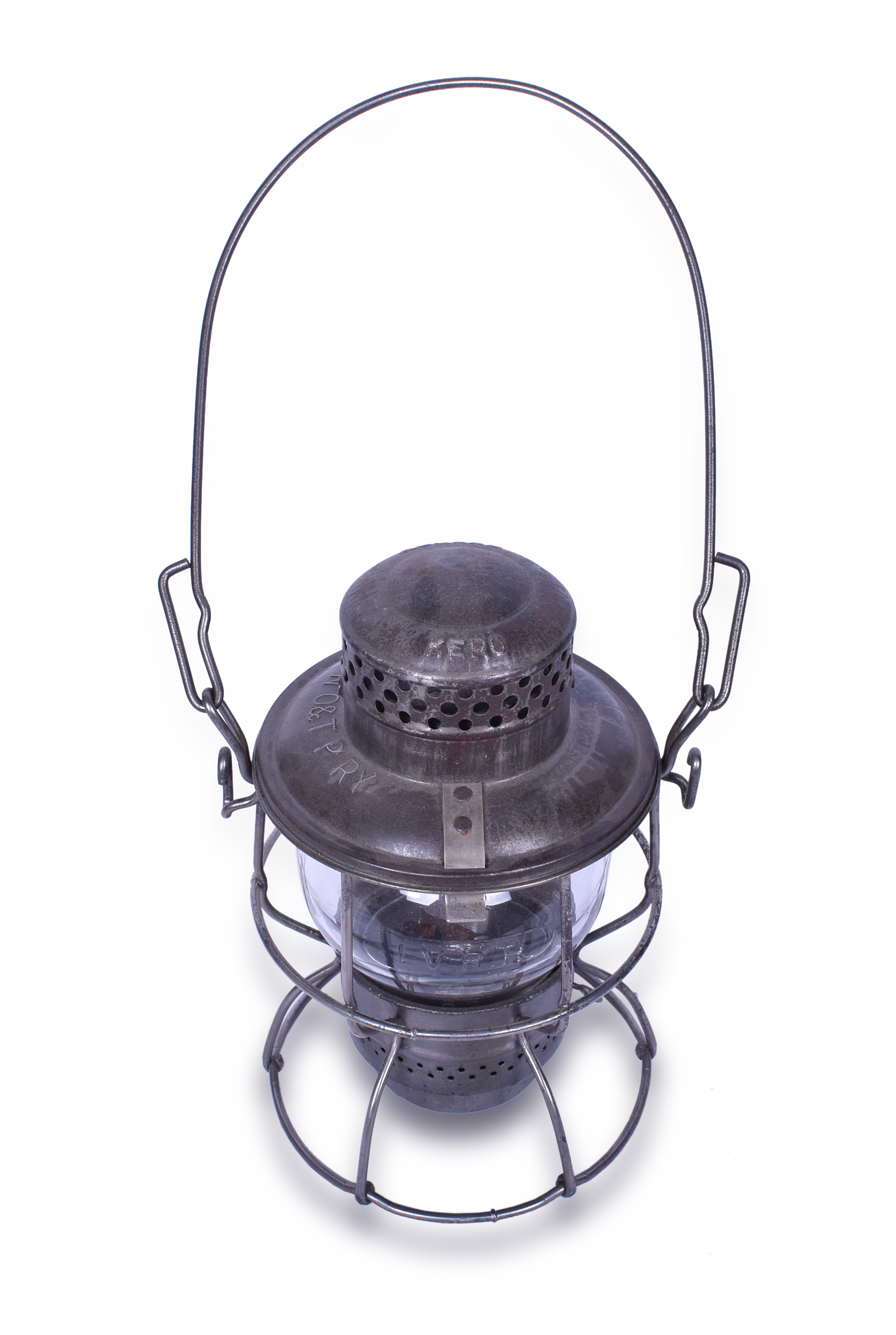 48 - Cincinnati, New Orleans and Texas Pacific Railway Adlake 300/400 Kero Lantern w/ Lehigh Valley Globe thumbnail