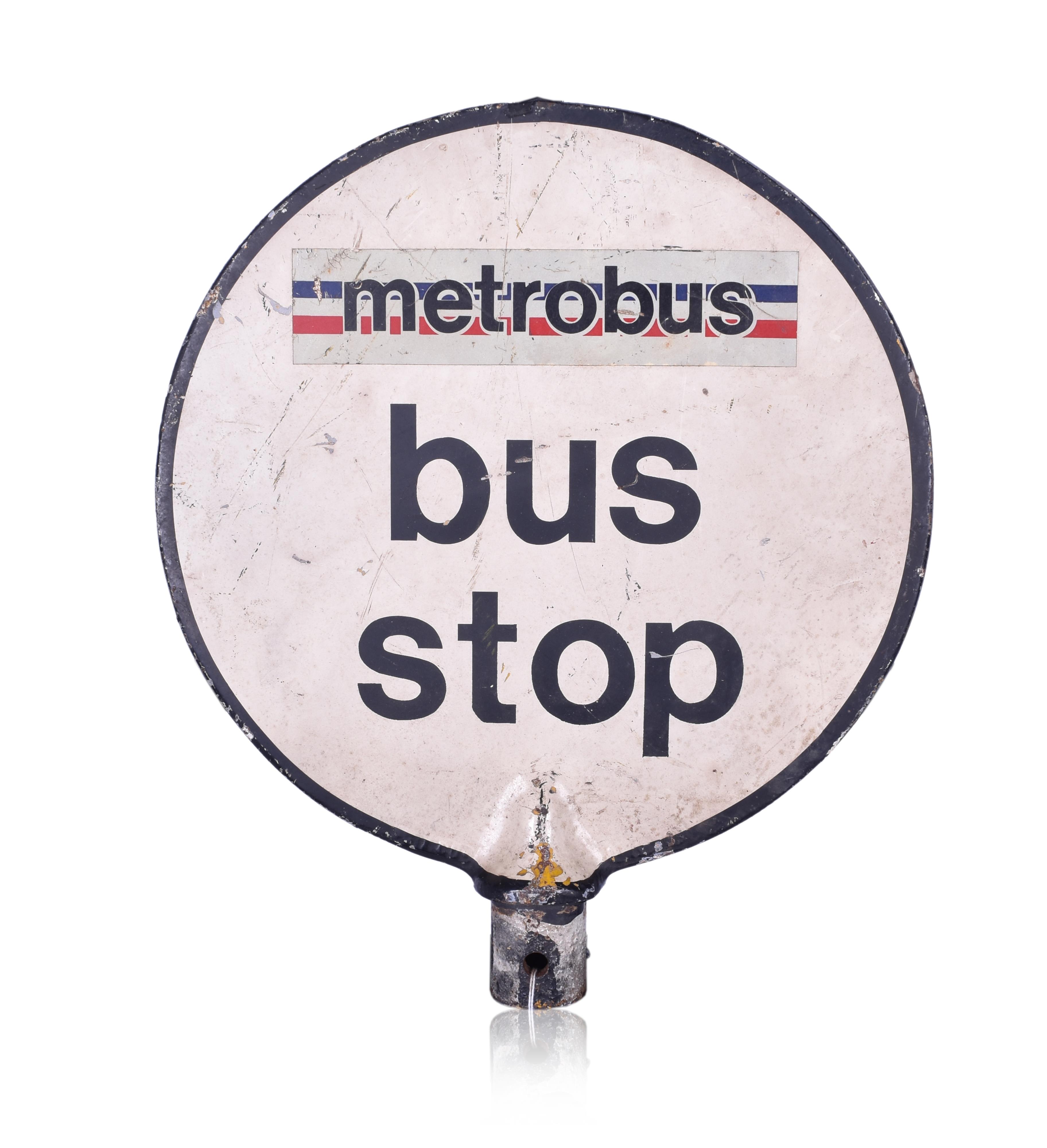 50 - Metrobus Cast Bus Stop Sign thumbnail