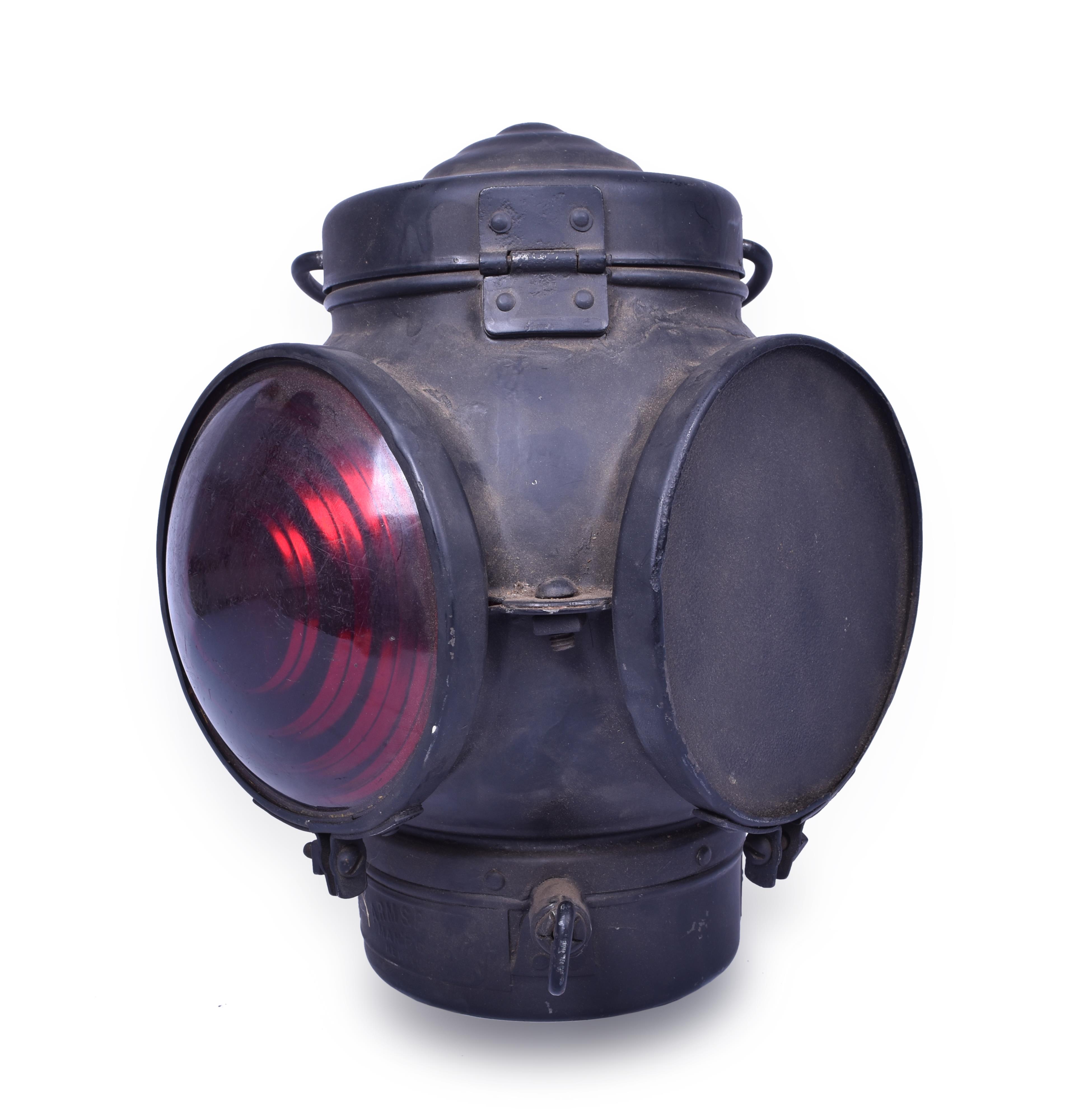 53 - Armspeare Two Way Railroad Marker Lantern - Electrified thumbnail