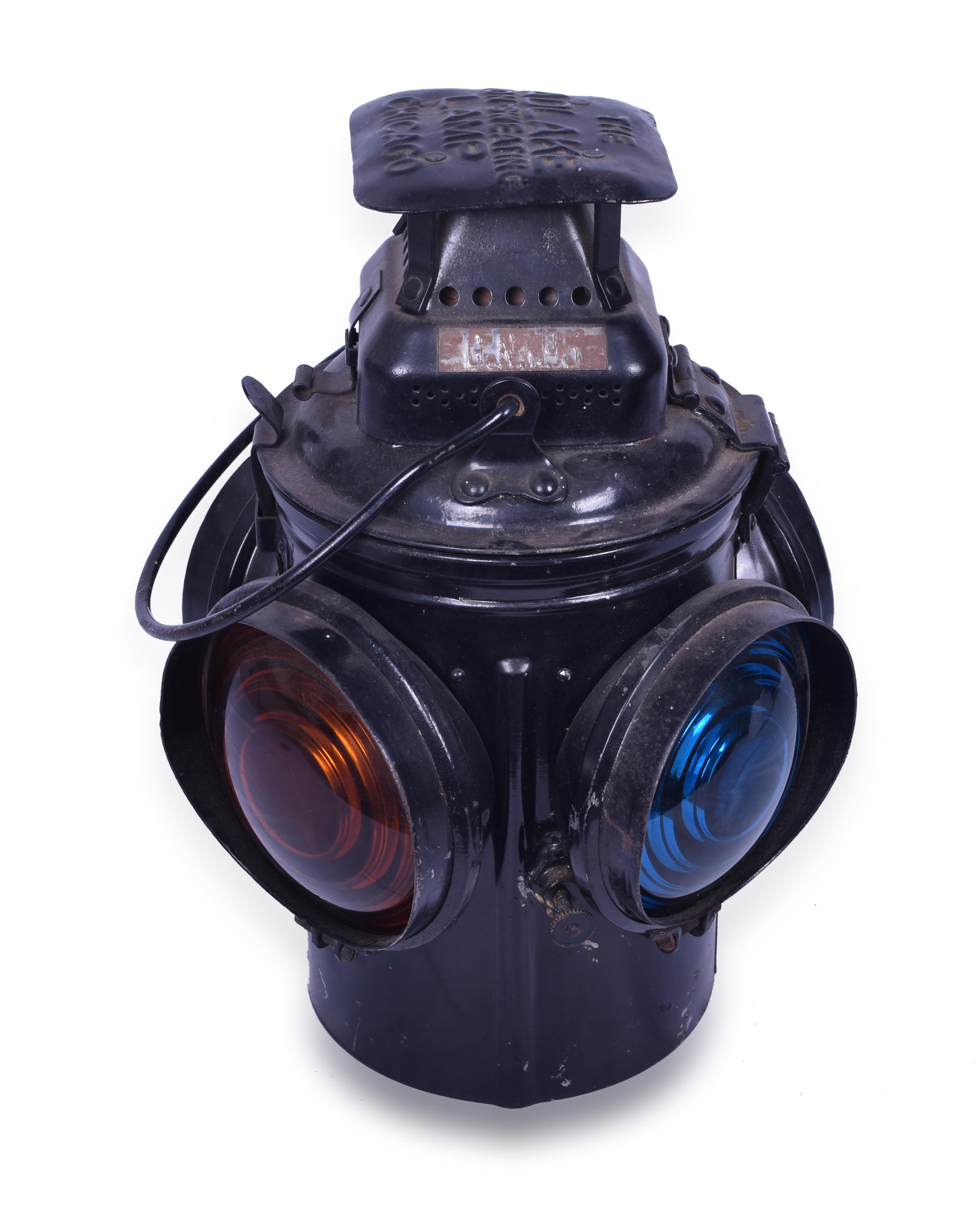 71 - Adlake Great Northern Railroad No. 5 Restored 1283 Marker Lantern thumbnail