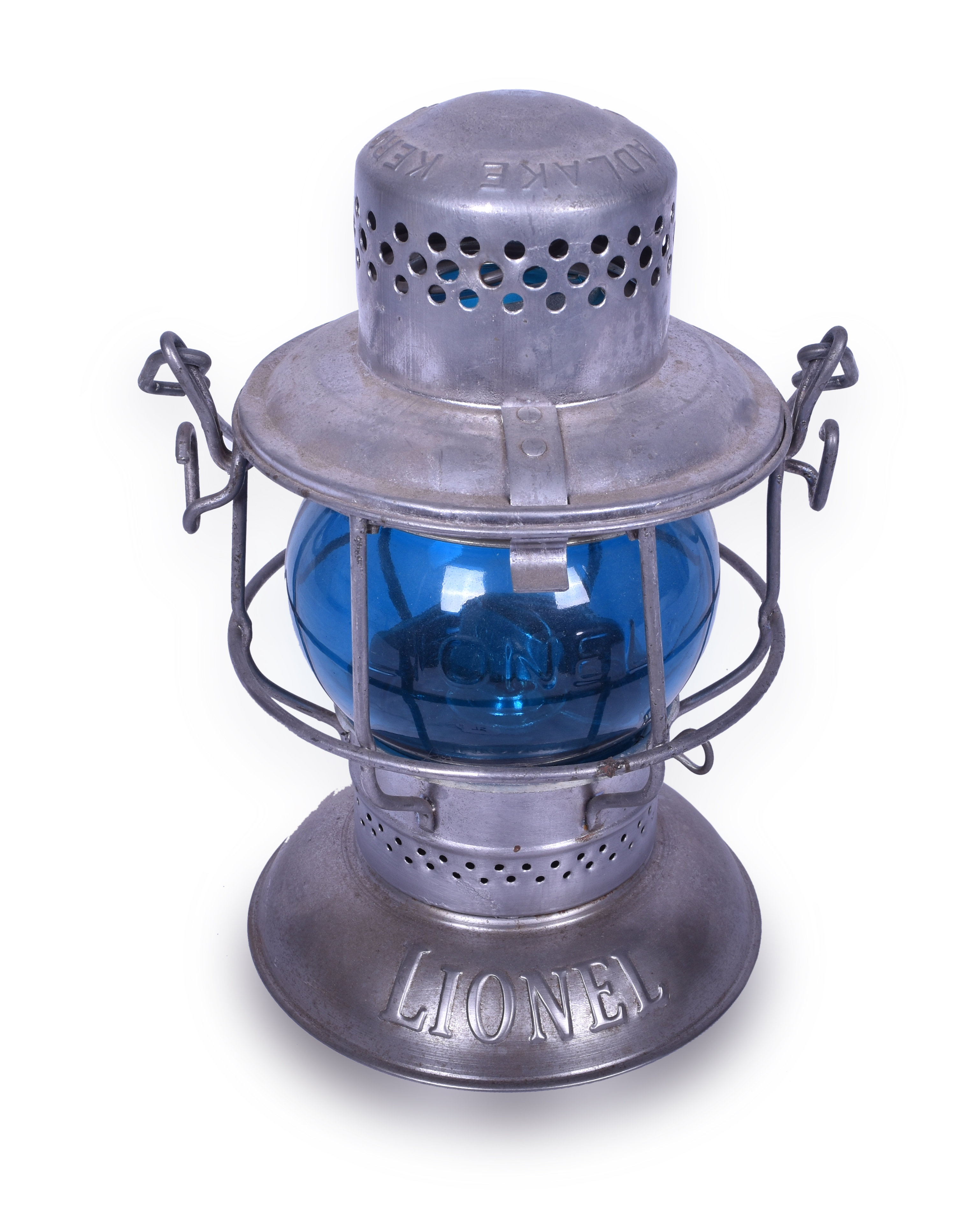 75 - Adlake 300 Lionel Electric Trains Blue Globe Lantern - LCCA thumbnail