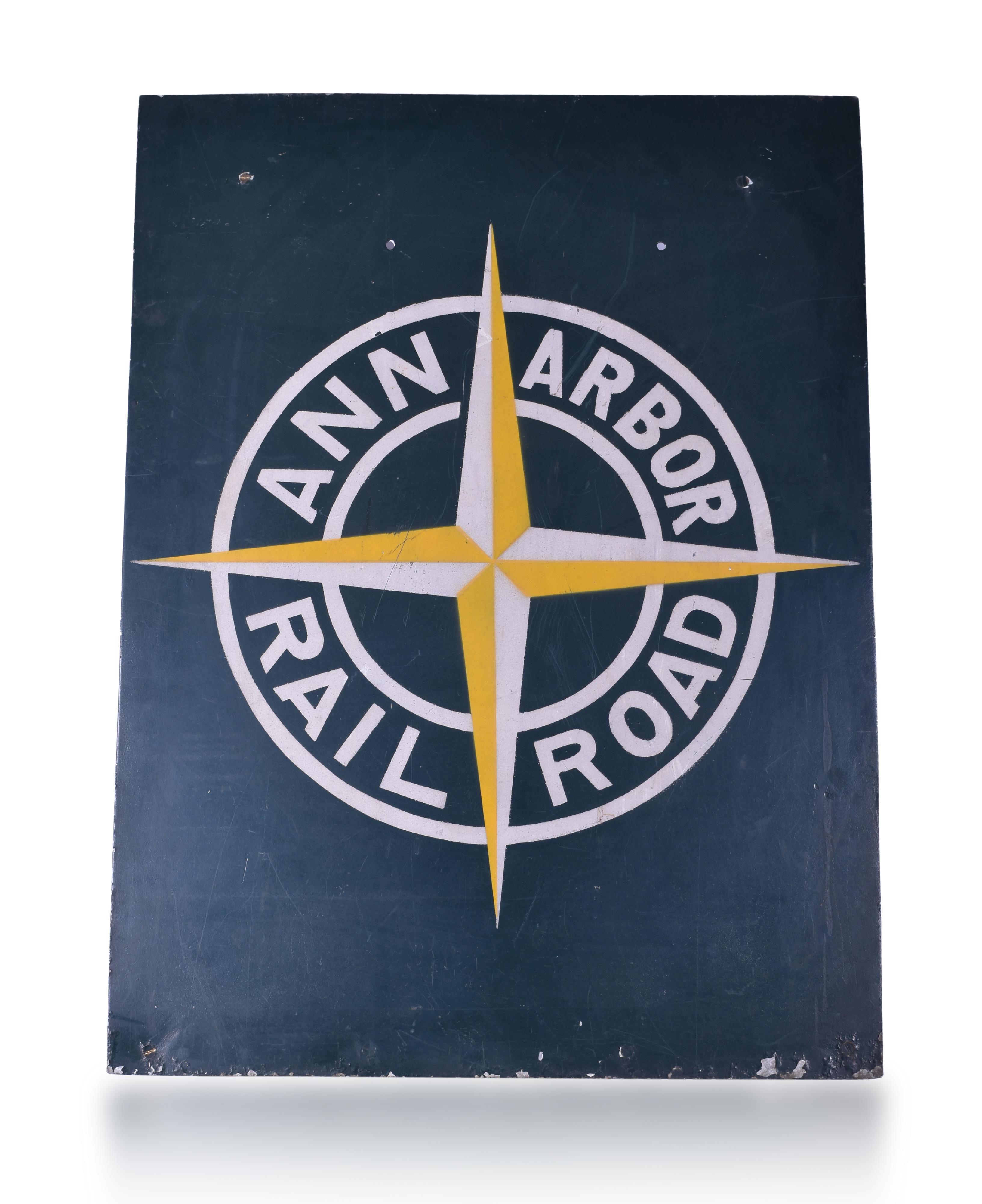 103 - Ann Arbor Railroad Steel Sign thumbnail