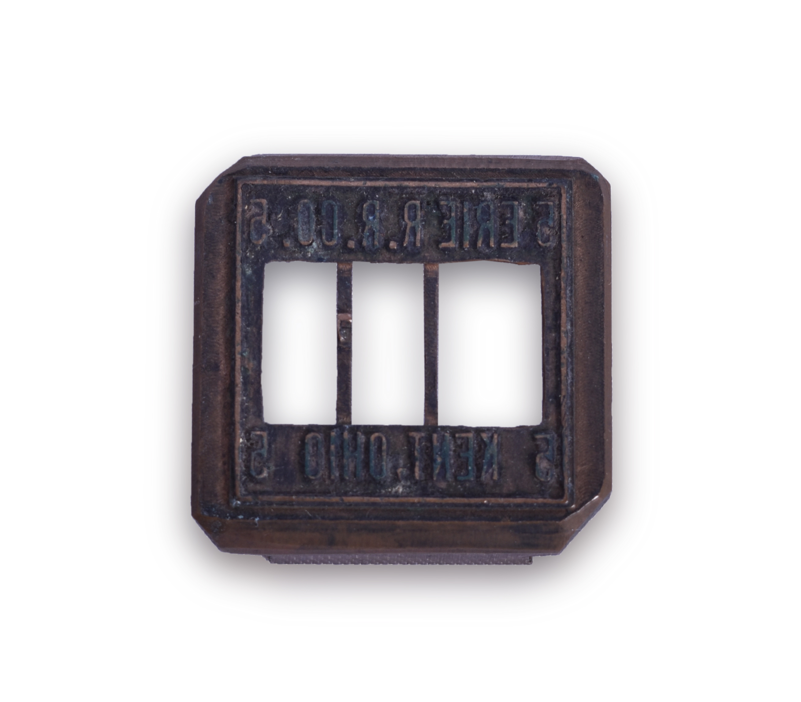 141 - Erie Railroad Kent, Ohio Ticket Dater Die thumbnail