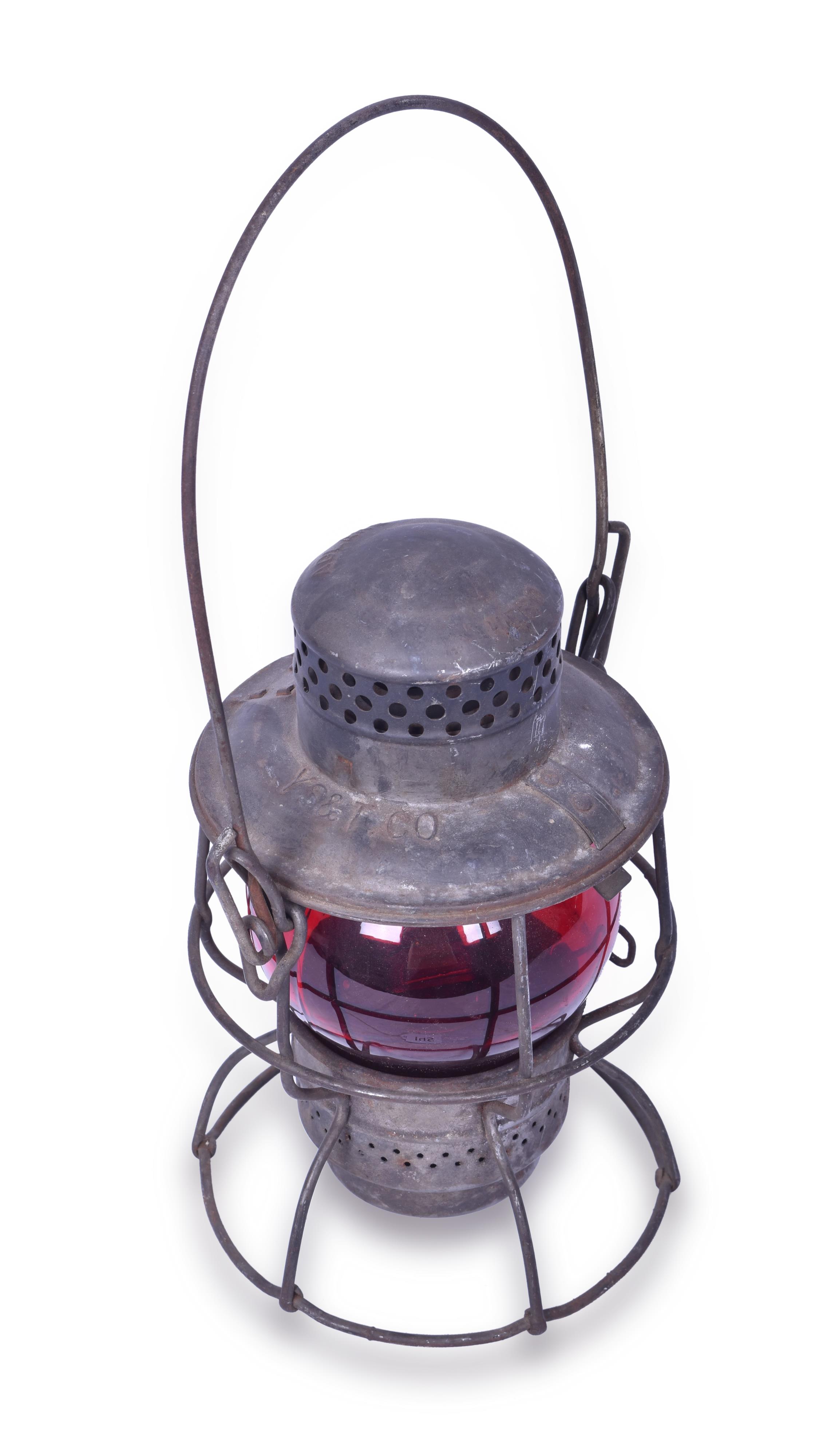 145 - Adlake 300/400 Kero Youngstown Sheet & Tube Red Globe Lantern thumbnail