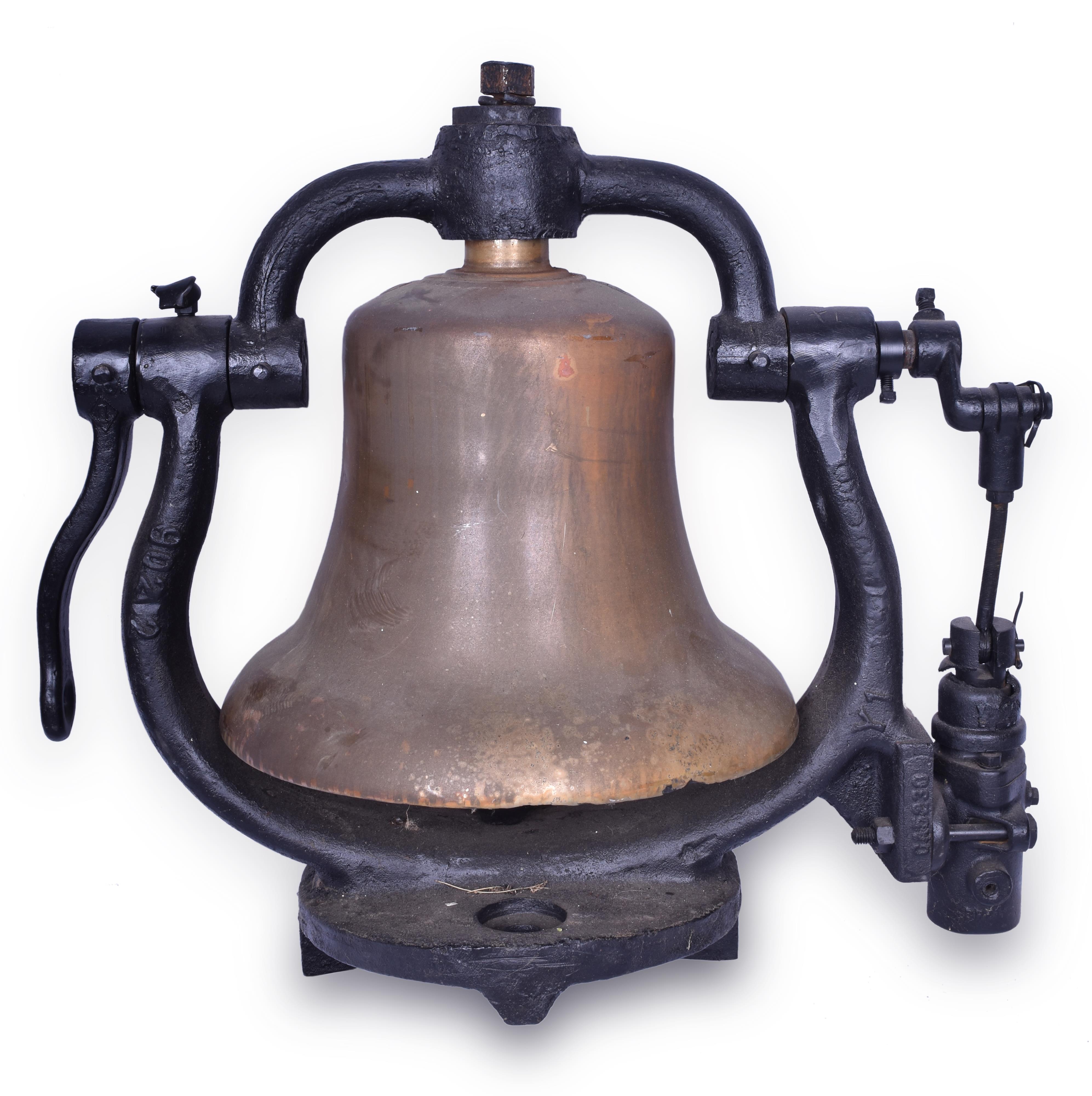 150 - Illinois Central Railroad Steam Locomotive Bell - Possibly from a 2-8-2 thumbnail