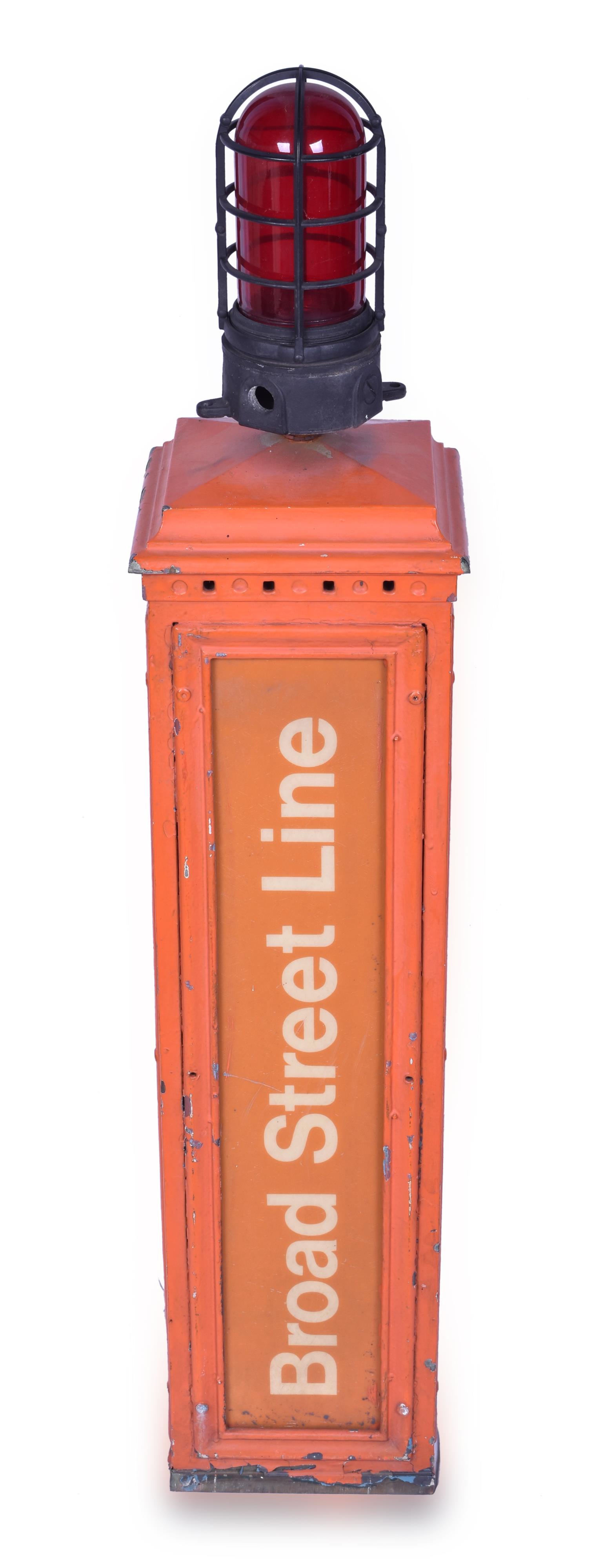 151 - Philadelphia SEPTA Broad Street Line Cast Iron Subway / Station Marker thumbnail