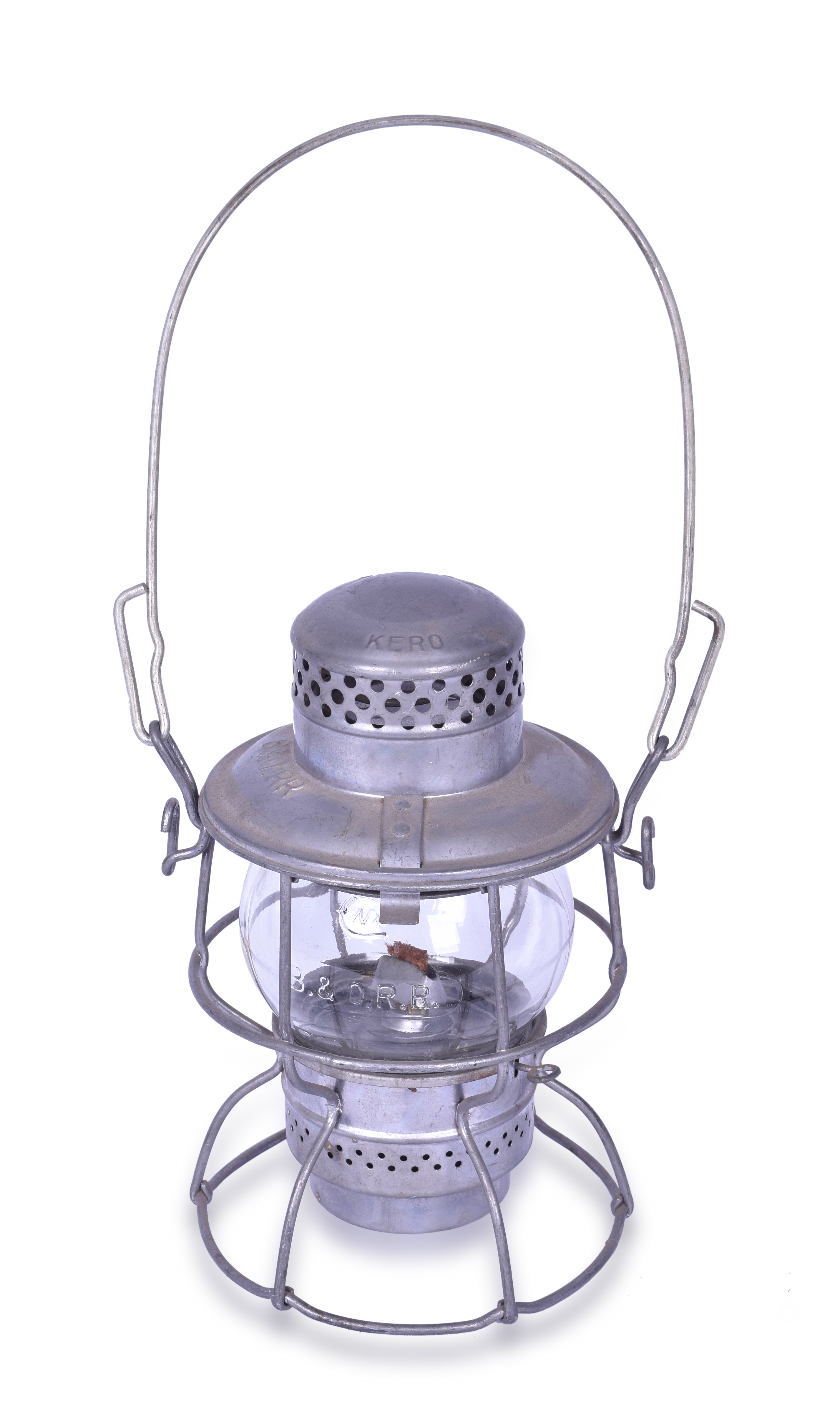 172 - Adlake 300/400 Kero Baltimore and Ohio Railroad Clear Globe Lantern thumbnail