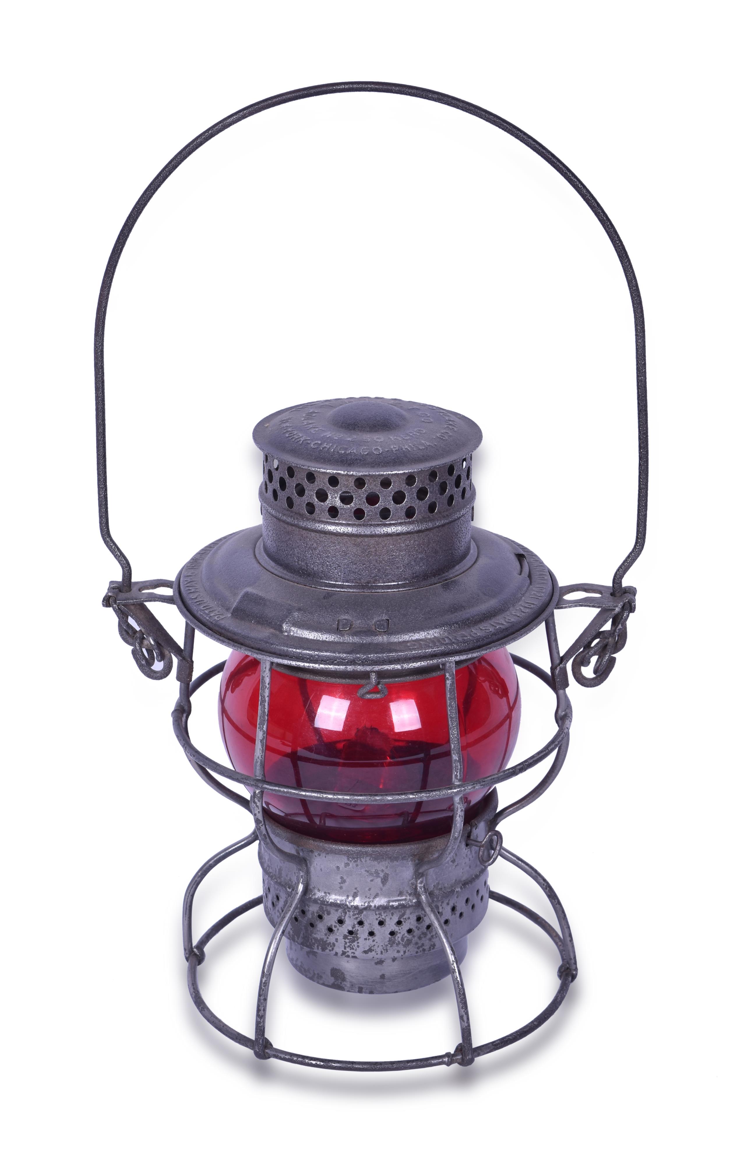 173 - Adams & Westlake Terre Haute Indianapolis & Eastern Traction Company Traction Adlake No. 250 Red Globe Lantern thumbnail