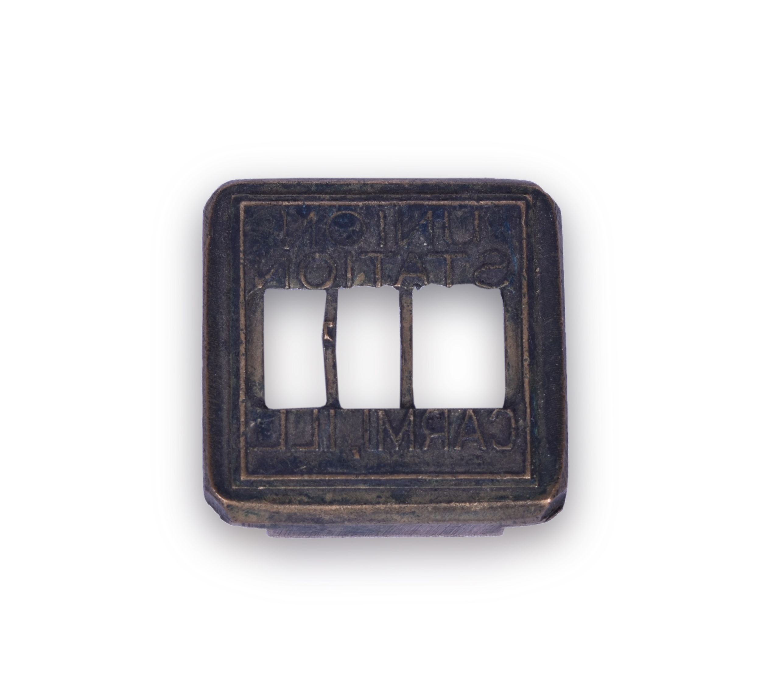 188 - L&N / New York Central Carmi, Illinois Union Station Dater Die thumbnail