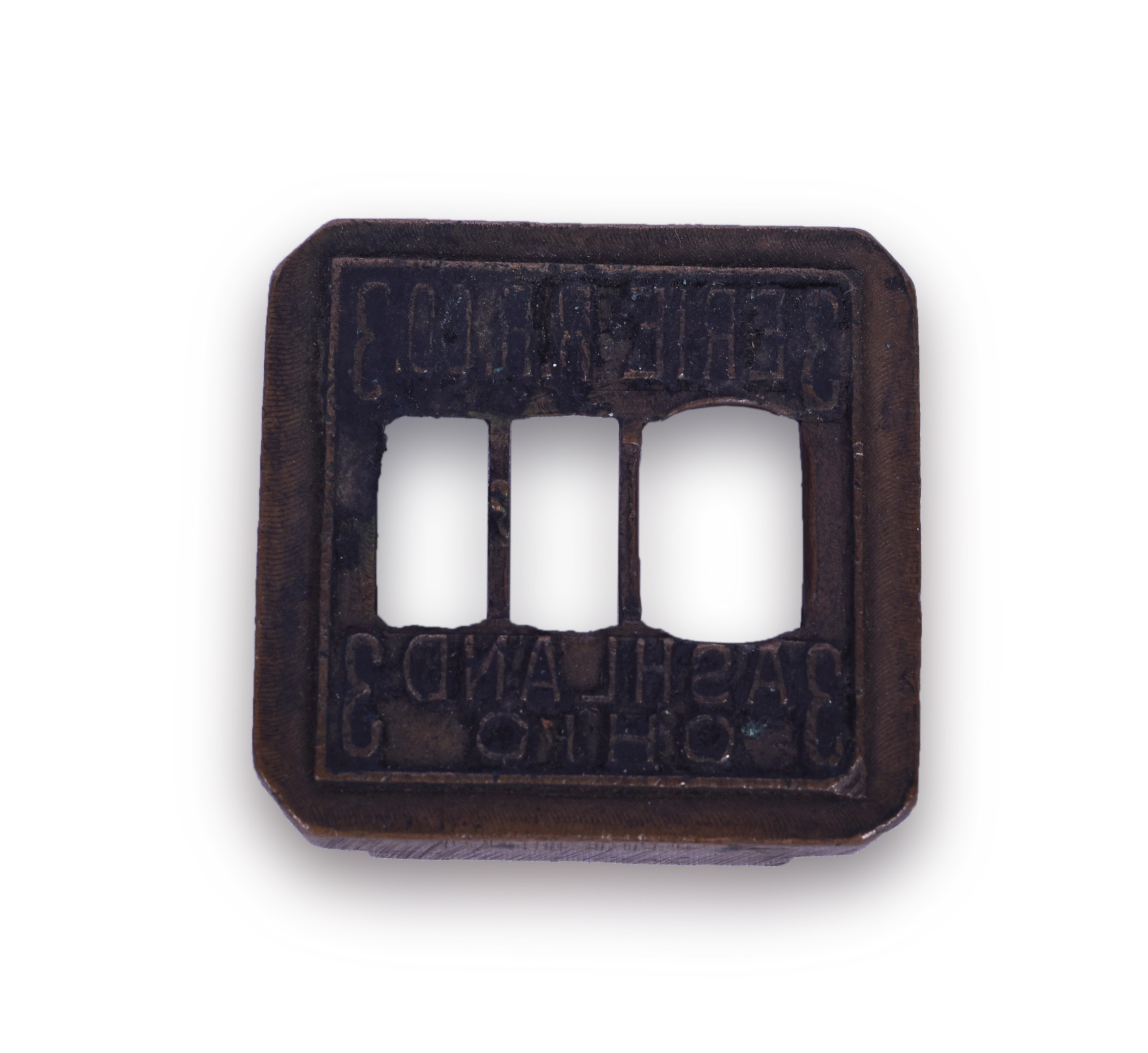 189 - Erie Railroad Ashland, Ohio Ticket Dater Die thumbnail