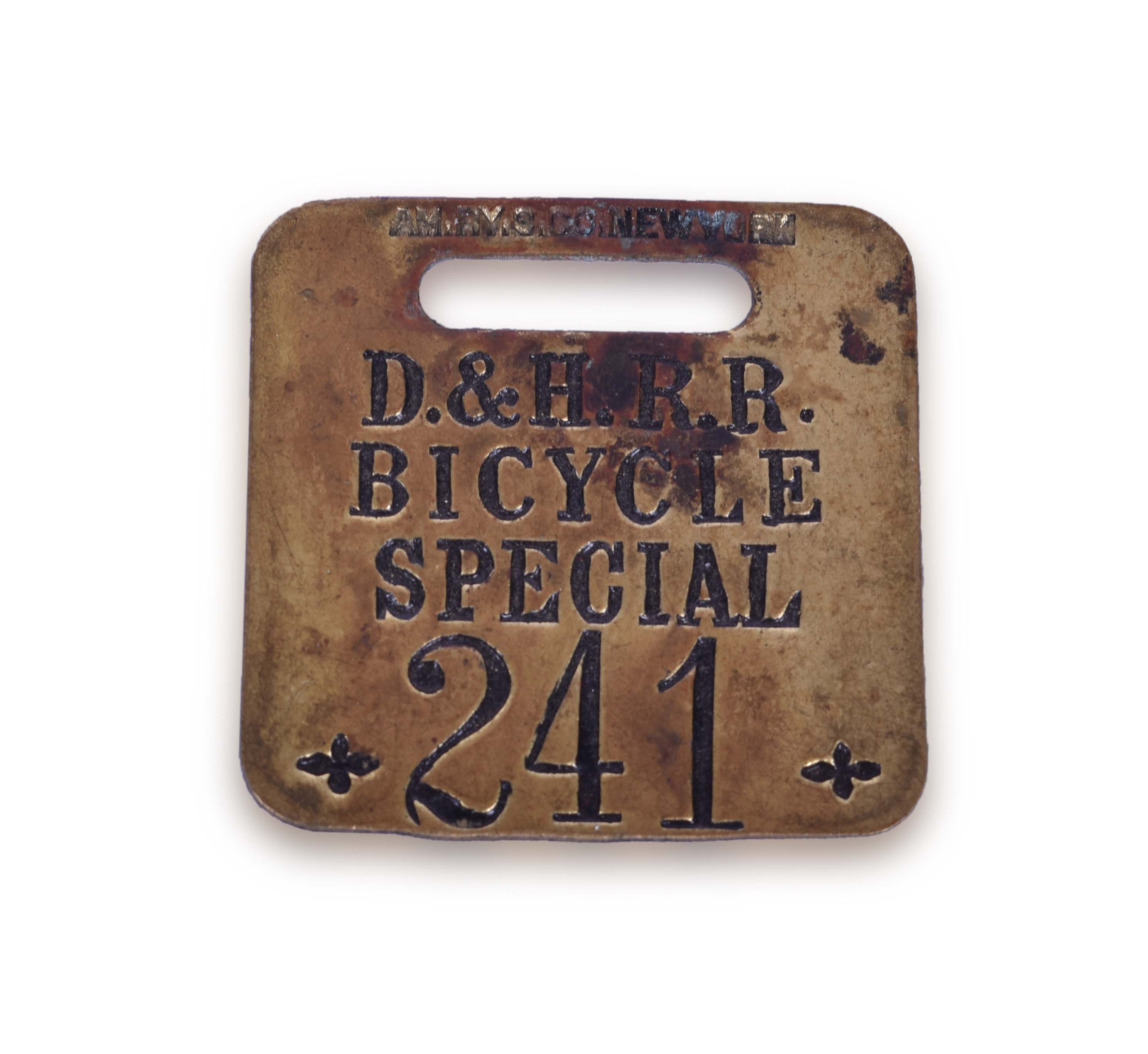193 - Delaware and Hudson Railroad Bicycle Special Luggage Tag thumbnail