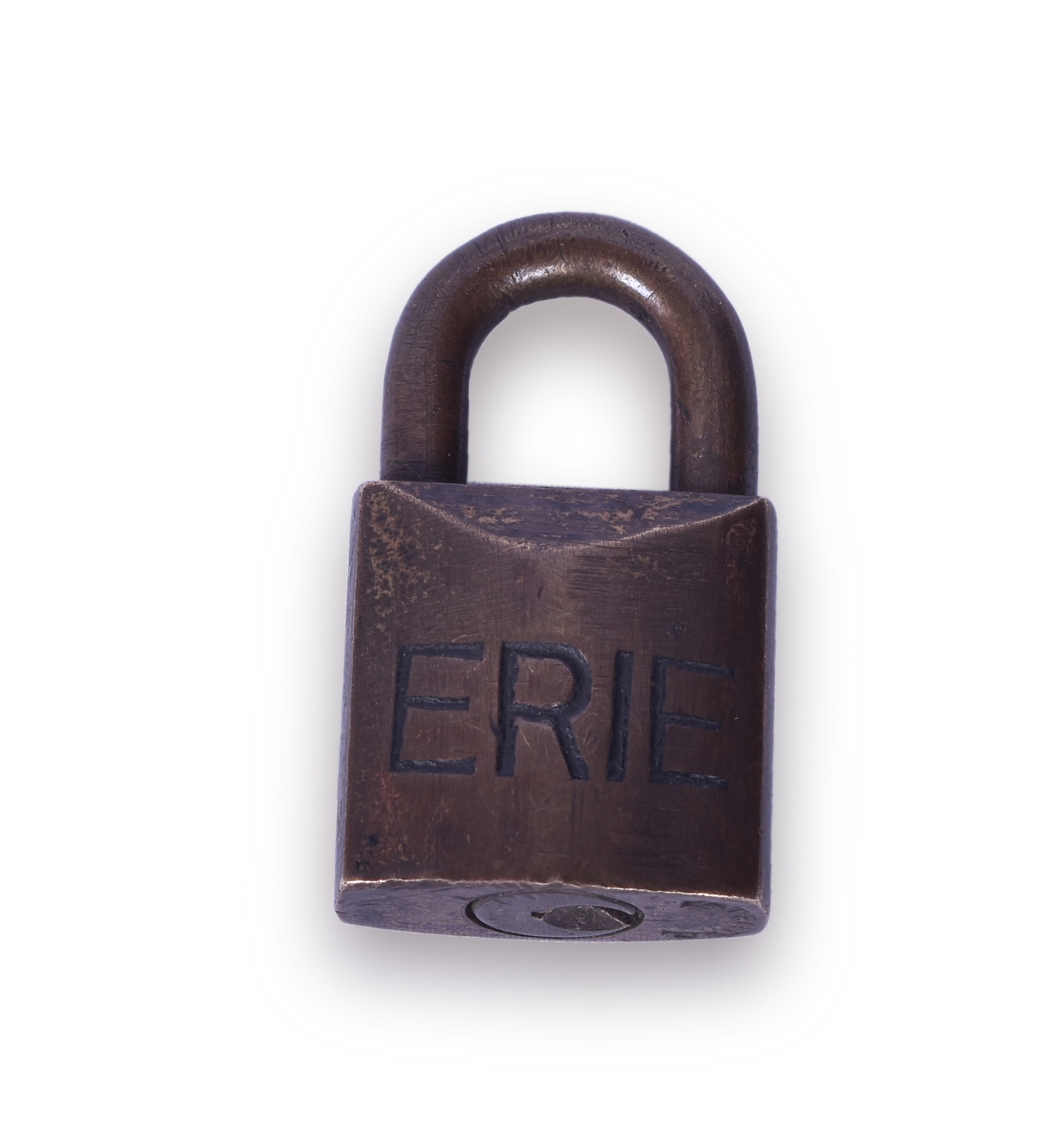 197 - Erie Railroad Brass Small Lock thumbnail