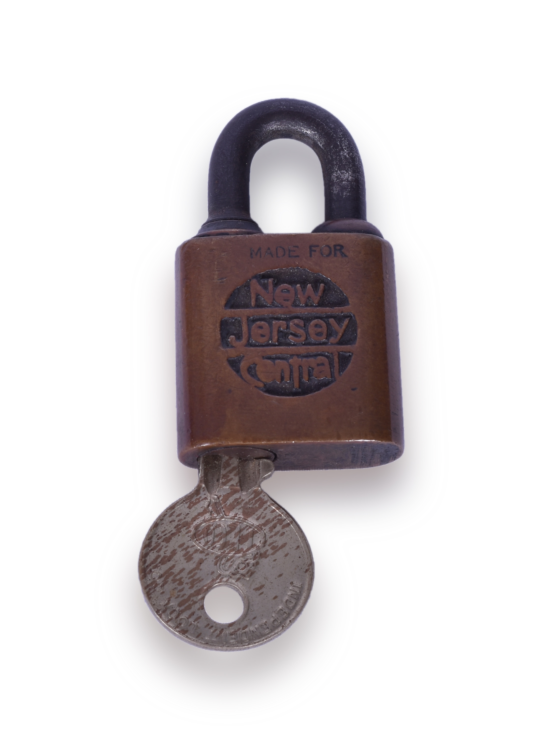 199 - New Jersey Central Railroad Brass Small Signal Department Yale Lock thumbnail