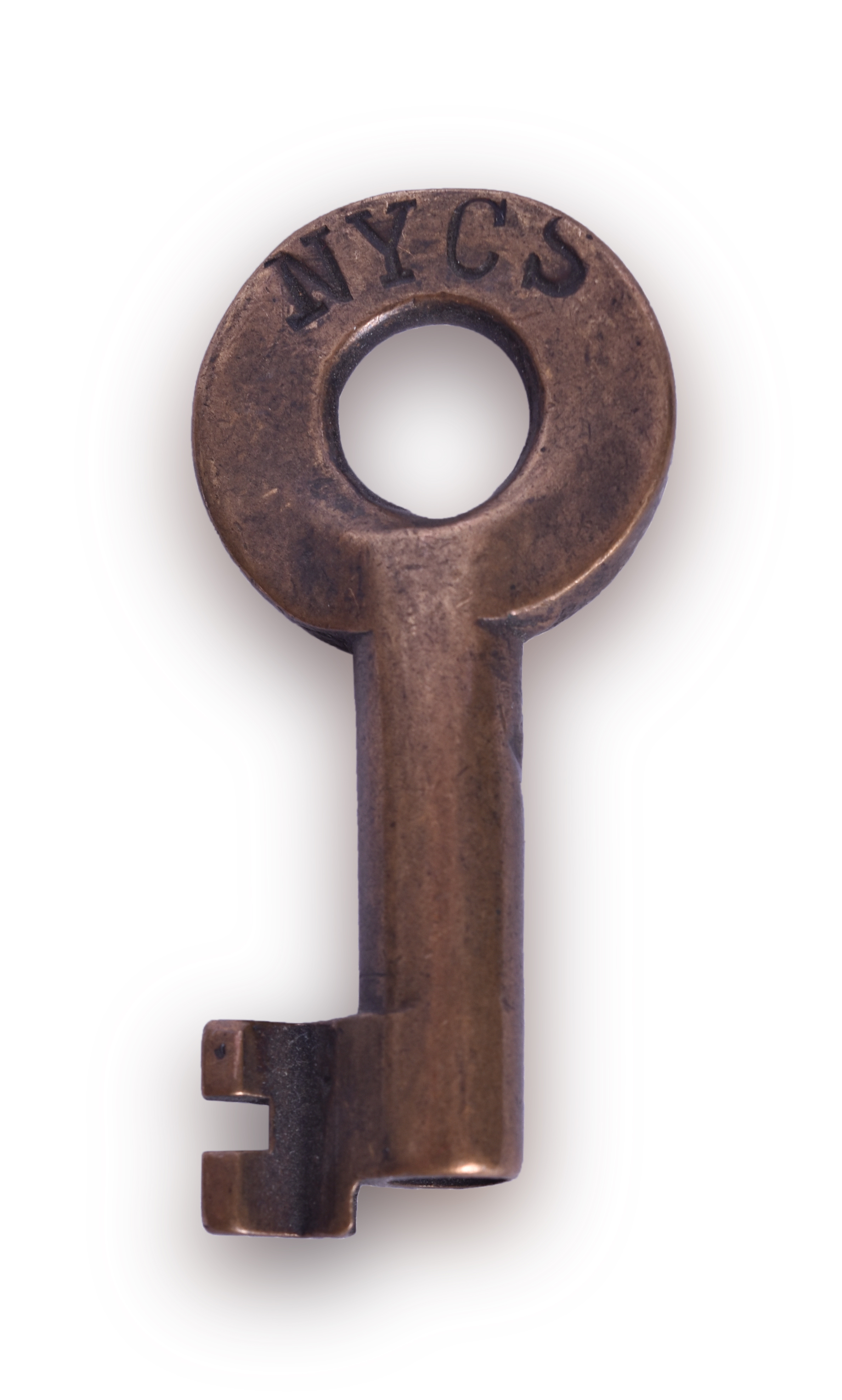207 - New York Central Railroad Tool House Key - Serif Font. thumbnail