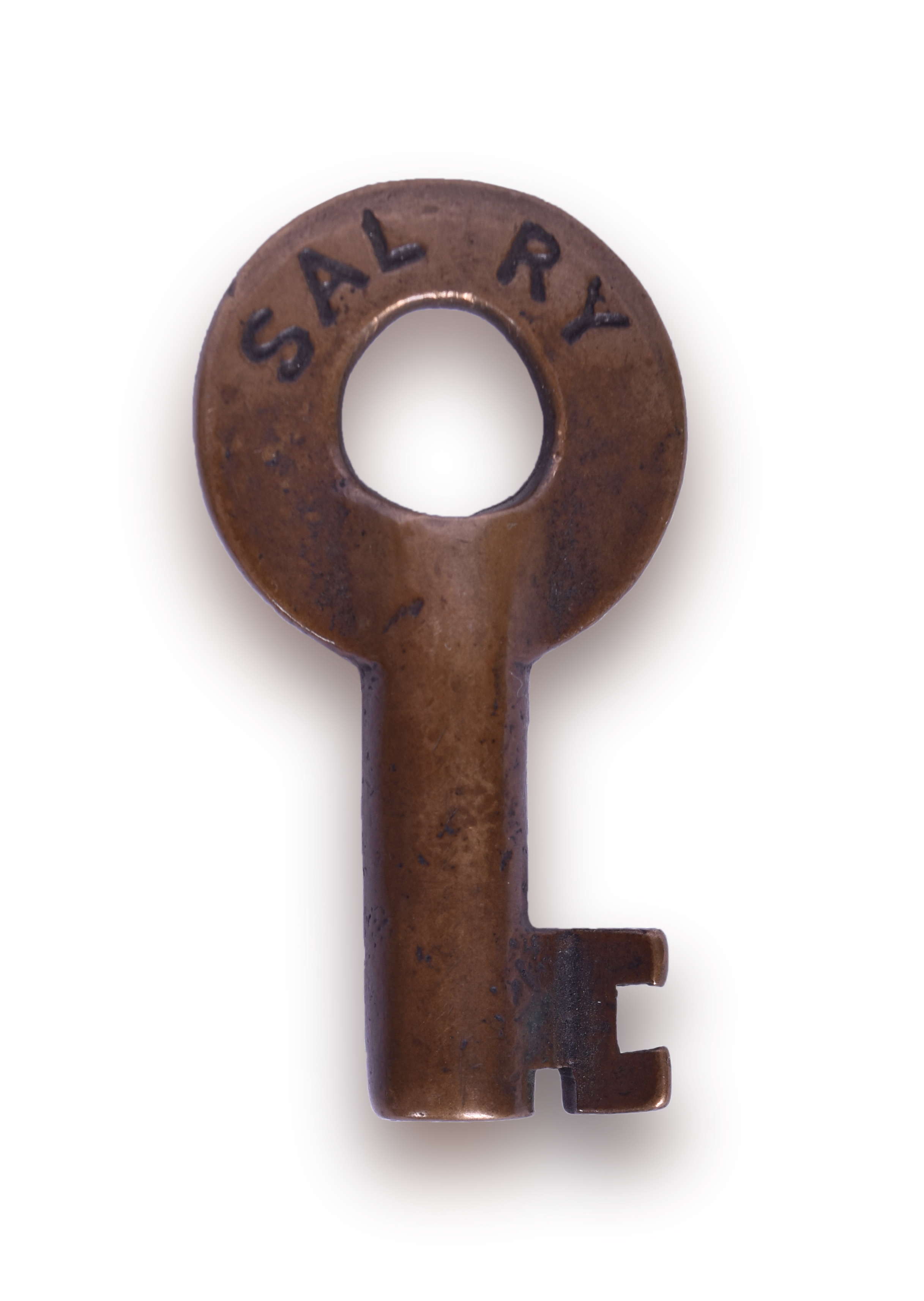 215 - Seaboard Airline Railway Brass Key w/ Serial Number thumbnail