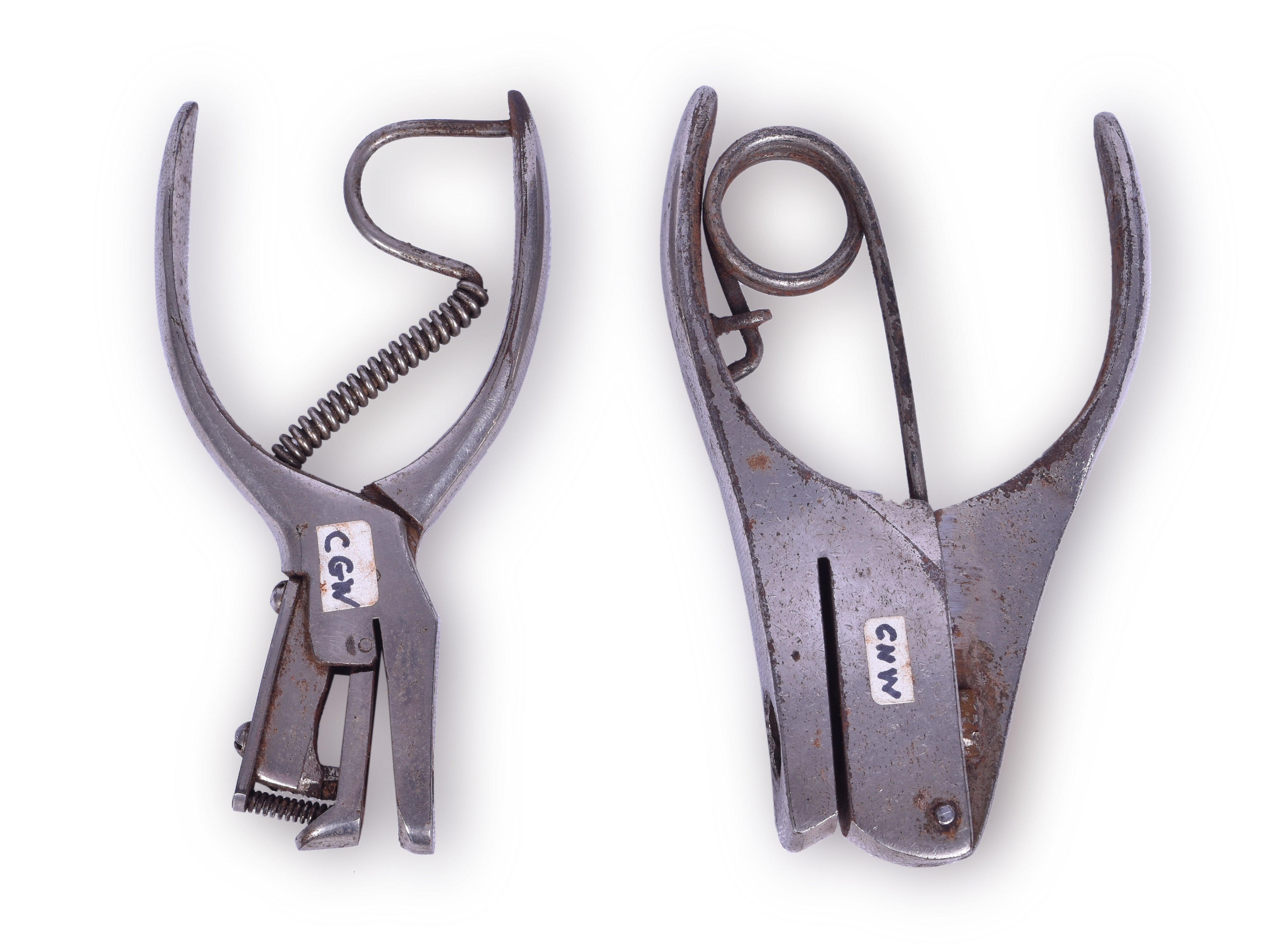 239 - Pair of Railroad Ticket Punches - Stromberg Allen & Co and Poole Brothers thumbnail