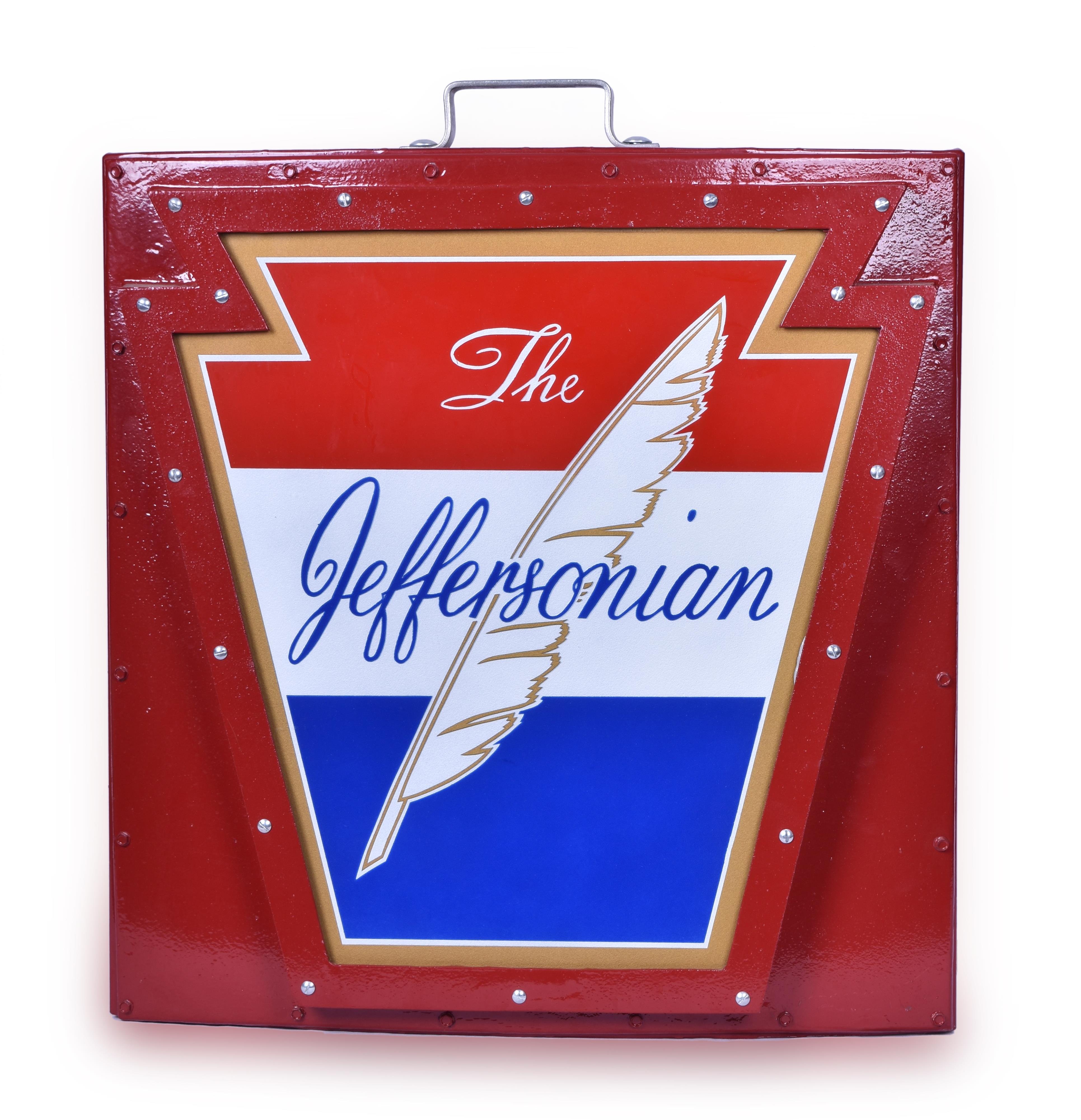 262 - Pennsylvania Railroad Reproduction The Jeffersonian Drumhead thumbnail