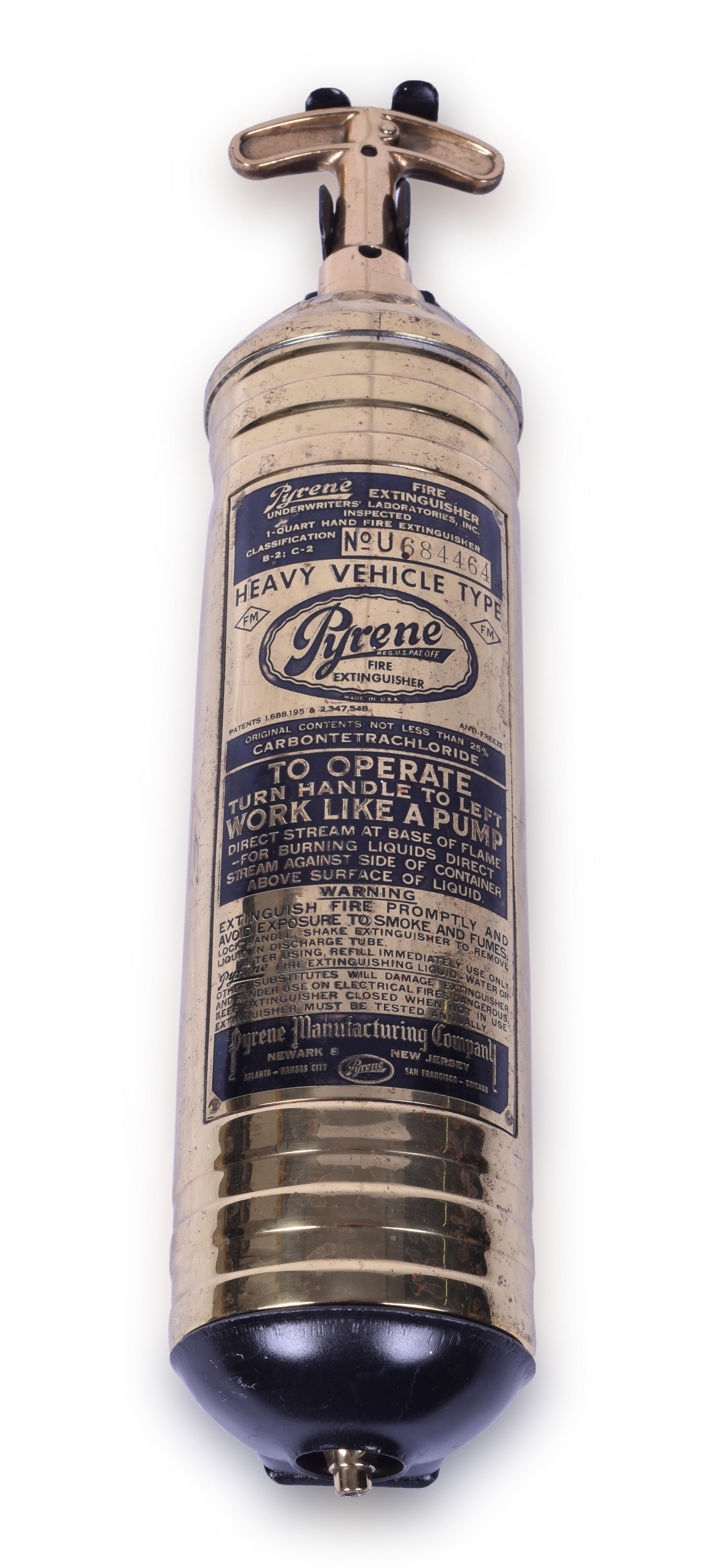 271 - Northern Pacific Railroad Brass Pyrene Fire Extinguisher thumbnail