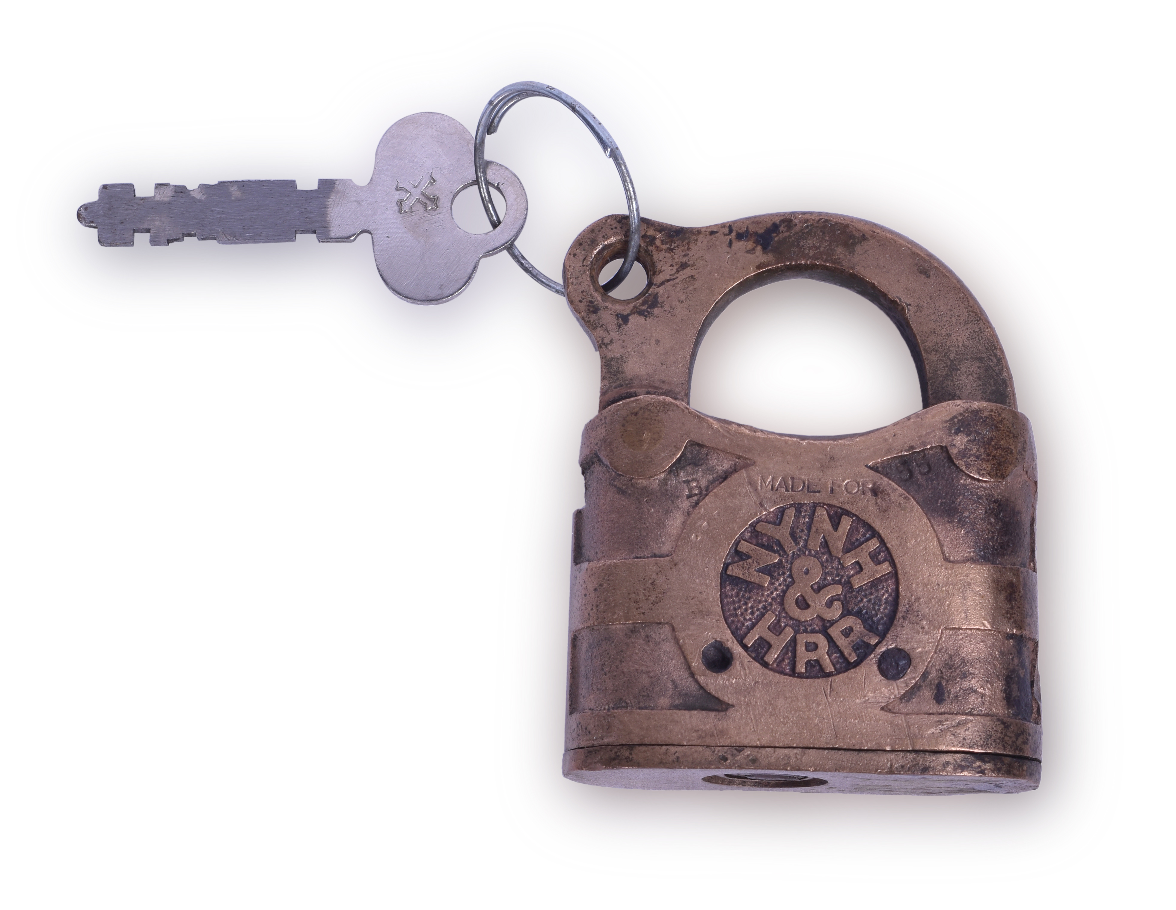 286 - New York, New Haven, and Hartford Railroad Brass Yale Lock thumbnail