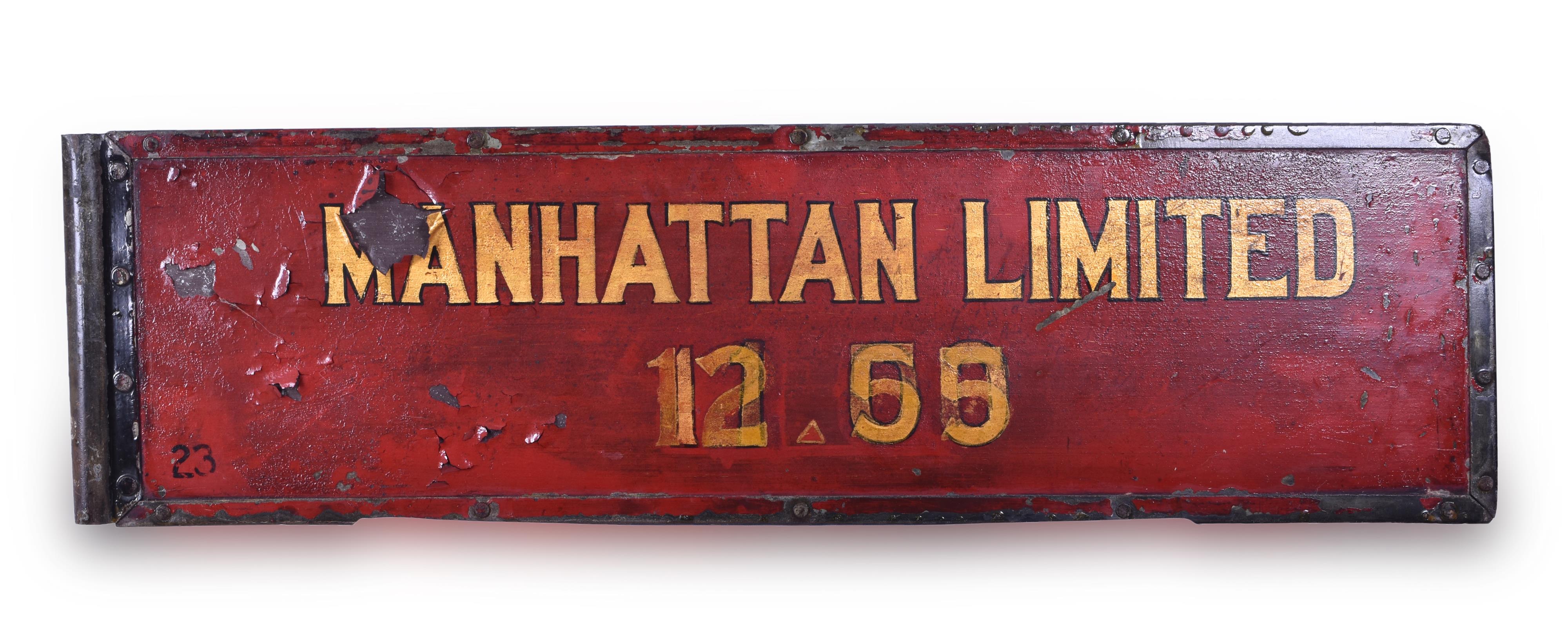 303 - Pennsylvania Railroad Manhattan Limited / The Cincinnati Limited Gate Sign thumbnail